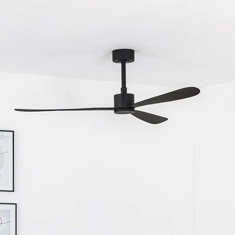 Ventilatore da soffitto senza luce nero Ø 132 cm AMELIA 33761 (1/5)