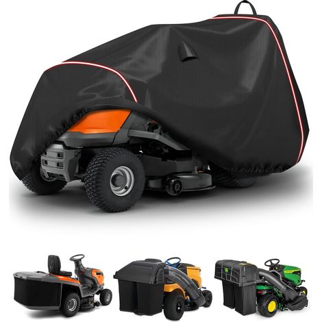 Protective Cover for Riding Mower Tractor Lawn Tractor Protection Cover 420D Oxford Anti-UV with Reflective Strip and Windproof Buckle (264 x 137 x 117 cm) (1/5)