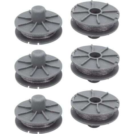 Bobine de fil de rechange pour débroussailleuse Gardena 5307-20 – Ø1,65 mm, longueur 6,1 m, lot de 6 pièces
