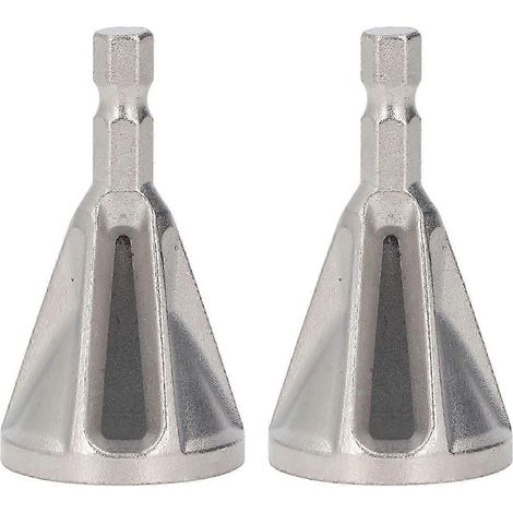 Outil d'ébavurage et de chanfreinage externe (2 pièces) à 6 fentes en acier inoxydable Cr12MoV pour éliminer les bavures. (1/5)