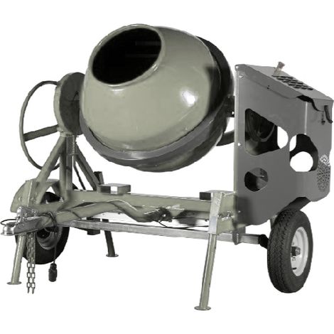 Bétonnière thermique 320 litres – Moteur Robin 5.5 CV – Cuve mécano-soudée – Production 2.7 à 3.3 m3/h