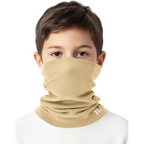 Schlauchschal Kinder Khaki, Warm Winddicht Atmungsaktiv für Jungen Mädchen (1/5)