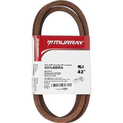 Briggs & Stratton 037X88MA 037X88MA-Cinghia di Trasmissione a Lama Originale (Coperta) 42'' Hydro Tactor, Marrone, 107 cm / 42" (1/3)