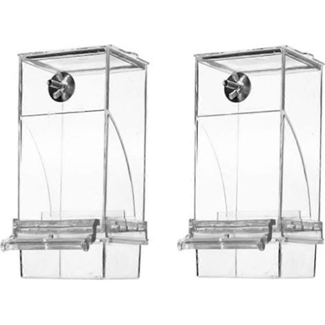 Automatischer, transparenter Vogelfutterspender, kein Kleckern –