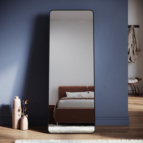 SONNI Standspiegel mit Abnehmbarem Ständer, Ganzkörperspiegel für Boden/Wand im Schlafzimmer Wohnzimmer, 1600 x 600 x 30 mm (1/5)