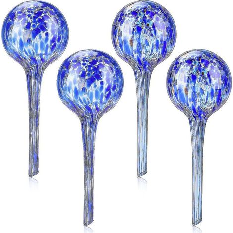 Globi per irrigazione delle piante da 200 ml, 4 picchetti per irrigazione automatica, bulbo per irrigazione automatica in vetro (1/5)