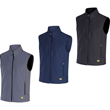 Chaleco utilitario Diadora Softshell Smart 2.0 para trabajo - L - Negro (1/5)