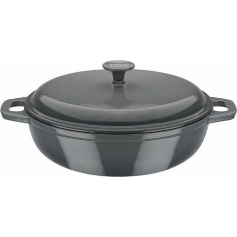 GSW Cocotte in ghisa grigia 30 cm 4,5 litri (1/3)