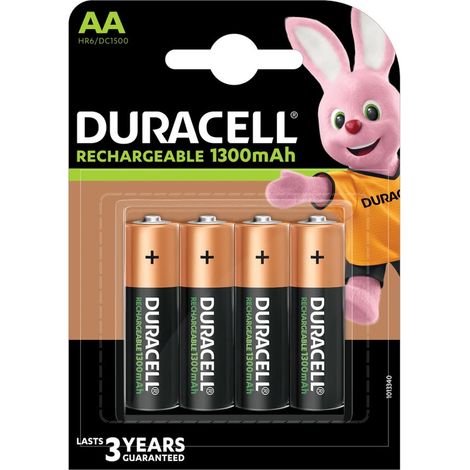 PILA DURACELL RECARGABLE HR06 1300 MAH BL 4U