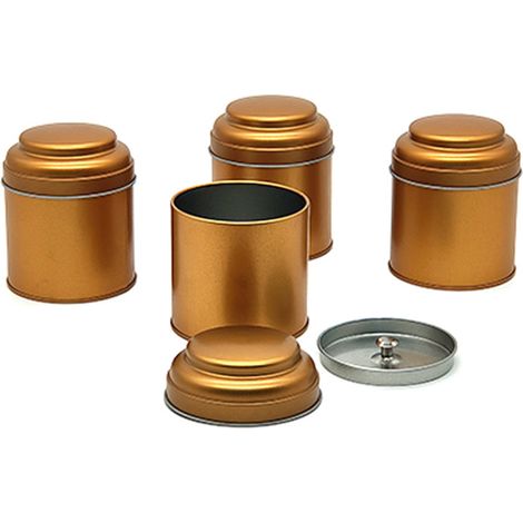 4 pièces, boîte de rangement hermétique pour thé, couvercles de récipients à thé, couvercles en étain pour thé, café, sucre, épices pour cuisine, salon (1/5)