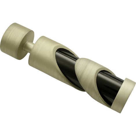 Gardinia Endknopf Kira Tube champagner-schwarz, Ø 19 mm Gardinenstangen & Zubehör