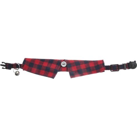 Collar para gatitos y gatos con cierre de seguridad y cascabel, 3 piezas, ajustable y decorativo. (1/5)