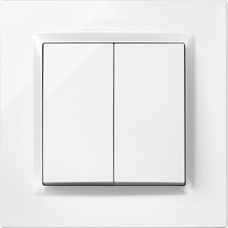 Interruttore Doppio Bianco (1/2)