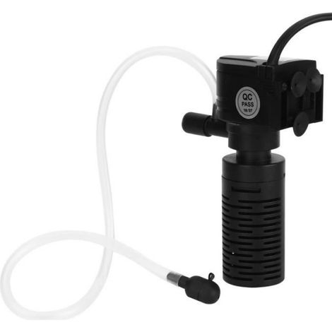 Pompe de filtre d'aquarium - Mini-pompe anti-aspiration - ABS - Noir - Pour poissons d'eau froide (1/4)