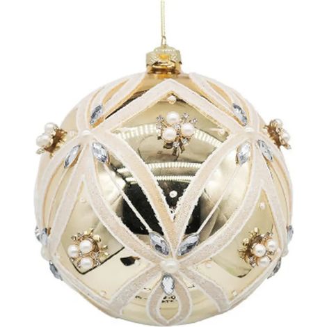 Dekorative Glaskugel Extravagance gold Ø15 cm