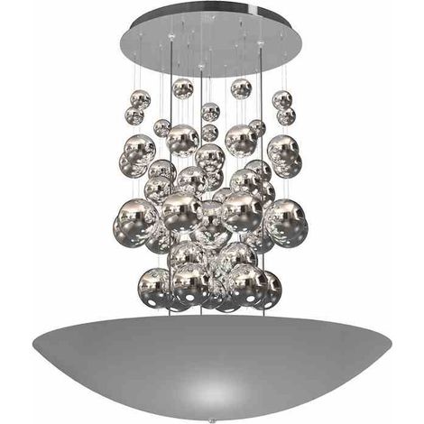 LAMPADA A SOSPENSIONE PERLA ARGENTO 42W LED
