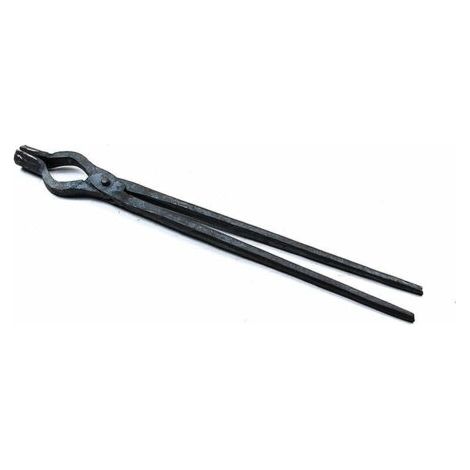Pince de forge Tenailles de forge Pince à bouche ronde pour la fabrication de couteaux à enclume Pince de forge 460 mm pour l'ingénieur Forgeron Forge Noir (1/5)