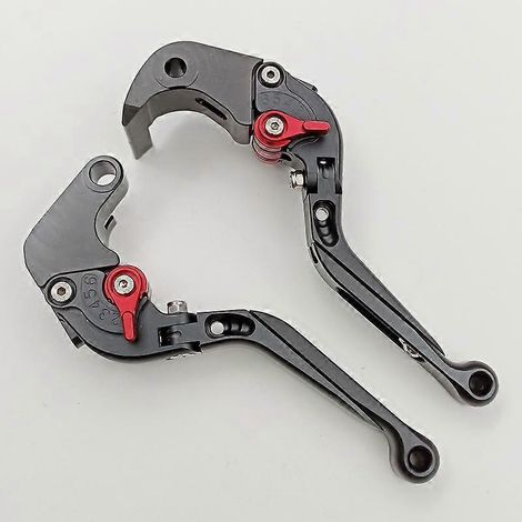 Convient aux nouvelles motos Suzuki GSXR750 : freins modifiés, klaxons, poignées d'embrayage, biellettes de direction, accessoires de guidon (noir 1) (1/5)
