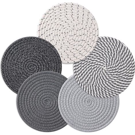 Gsedaox - Dessous-de-plat - Dessous-de-plat Pour Casseroles Chaudes - Tapis Résistant à la Chaleur - Protection Contre la Chaleur et les Rayures - Sous-plat Résistant à la Chaleur - Dessous-de-plat - (1/5)