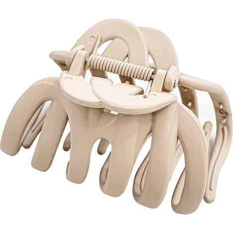 4 pinzas para el cabello, tamaño grande, antideslizantes, de sujeción fuerte para cabello grueso, fino y rizado, para uso diario. (1/5)