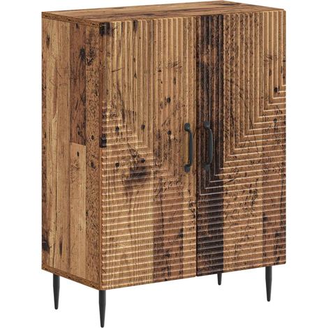 Armario de Almacenamiento para Baño HAARLEM Madera envejecida vidaXL (1/5)