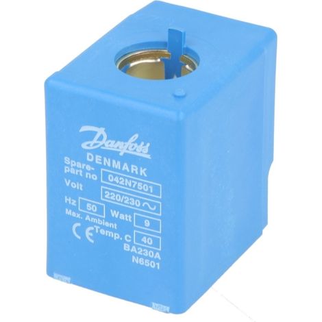 Danfoss Magnetspule BA230A, mit DIN-Steckzungen, 230V, 042N7501