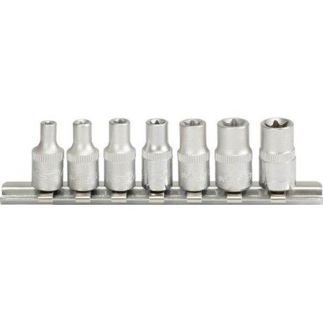 1/4" Serie di bussole ETorx,7 pzE4-E11 (1/3)