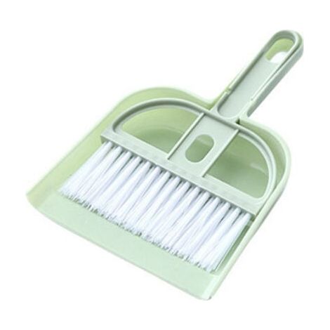 (Vert)Petit balai et pelle à poussière pour la maison Mini pelles à poussière avec ensemble de brosse (1/5)
