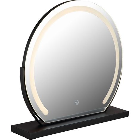 Miroir de salle de bain éclairé 49 x 52 cm, LED à intensité variable 2700-6500 K, variateur tactile (1/5)