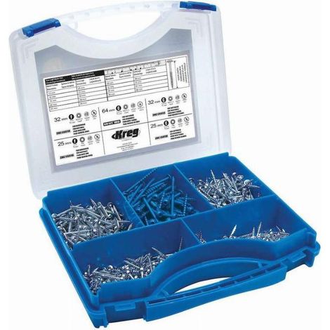 Coffret de vis KREG pour trous dissimulés - SK03