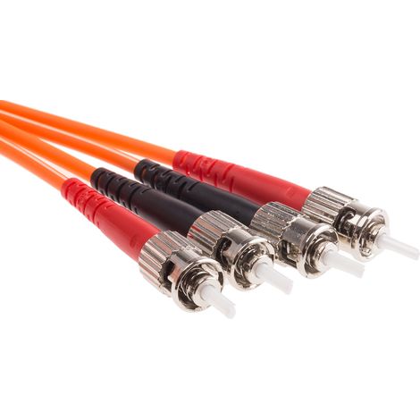 Câble fibre optique RS PRO 50m Avec connecteur / ST, OM1 Multi-mode ( Prix pour 1 )