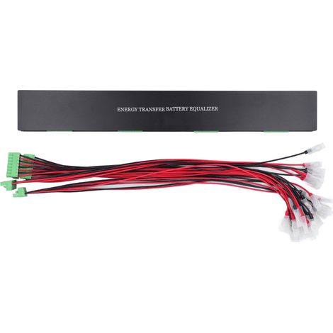Ecualizador de batería de 192 V, equilibrador de voltaje para baterías 16S en serie/paralelo con protección contra polaridad inversa. (1/5)