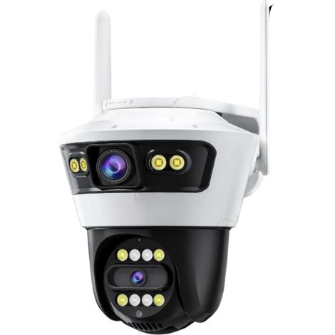 Telecamera Videosorveglianza Wifi Doppia Lente 3.6mm 2 Antenne Jortan4 (1/5)