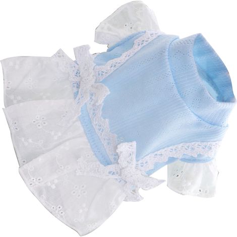 Princesse robe pour chien chiot ressort été bleu XL en polyester doux respirant tendance - matériau sûr et durable (1/5)