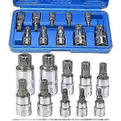 Coffret de douilles XZN 26-27, 10 pièces, multi-douilles M4 / M5 / M6 / M8 / M9 / M10 / M12 / M14 / M16 / M18 (1/5)