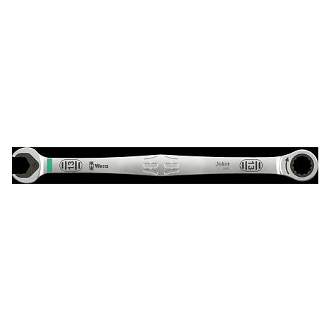 Wera 6007 Llave carraca combinada de boca y anillo Joker SB, versión larga, 19 x 334 mm