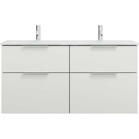 burgbad Eqio lavabo doble con mueble bajo para lavabo, anchura