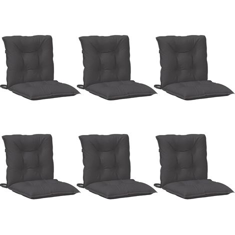 Maison Exclusive - Niedriglehner-Auflagen 6 Stk Melange Anthrazit (1/5)