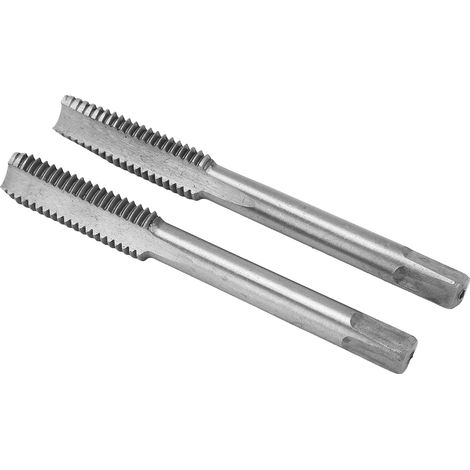 Jeu de 2 tarauds métriques pour machines, en acier rapide, à 3 cannelures droites, M8x1,25 (1/5)