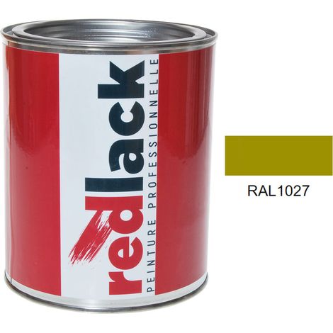 Dose 1L Lack Mehrzweckfarbe – RAL 1027 – Currygelb – Seidenmatt – für verschiedene Oberflächen – Redlack