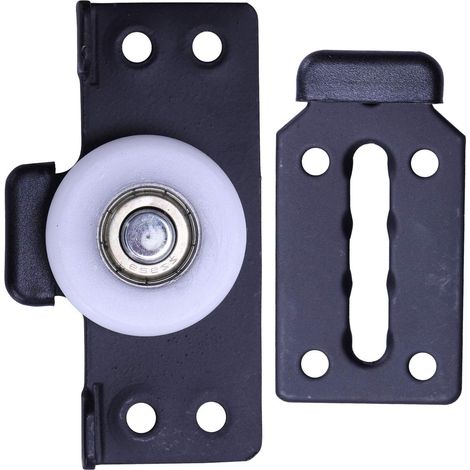 Hardware Accessories Set of 2 wooden sliding door pulleys for sliding doors and small hanging wheels (1/5)