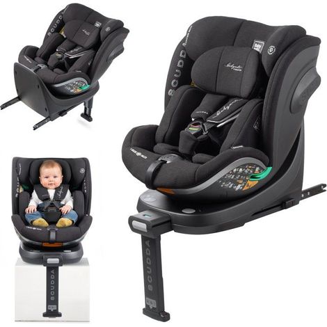 Siege auto - BABYAUTO - SCUDDA - Groupe 0/1/2/3 - 40/150 cm - I-Size - Pivotant - Inclinable - Réducteur - Jambe force - Anthracite