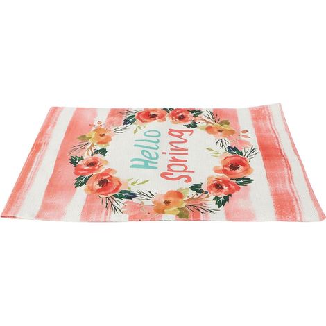 Outdoor Gartenflagge mit Frühlingsmotiv 47X32cm Wetterfest
