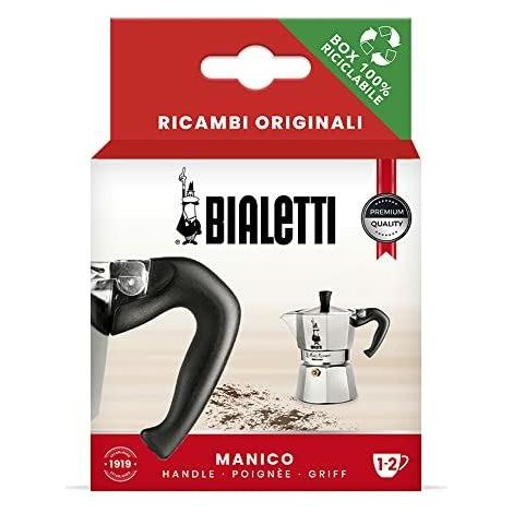 Repuestos Bialetti, Incluye 1 Mango Con Enchufe, Compatible Con Moka Express Y Elettrika (1/2 Taza)