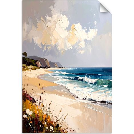 Selbstklebendes Poster – Wandsticker Meer Strand Meereslandschaft 70x100 cm
