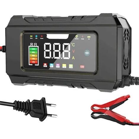 Chargeur de Batterie de Voiture 12 V 6 A Chargeur de Batterie Entièrement Automatique avec écran LCD Chargeur de Réparation D'Impulsions au Plomb (1/2)