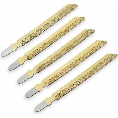 Diamant-Stichsägeblätter, 5 Stück, 4 Zoll / 100 mm, für Granit- und Marmorfliesen (1/5)