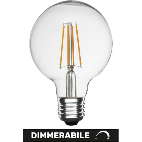 Alca power g125 10w 220v 1400lm 2700k e27 lampada a globo dimmerabile a led