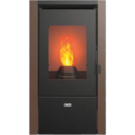 stufa a pellet canadian stove "nevada 7" ruggine 6,2 kw.