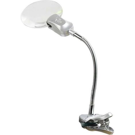Loupe Pince Lampe LED Flexible, Lecture Broderie Personnes Âgées (1/5)